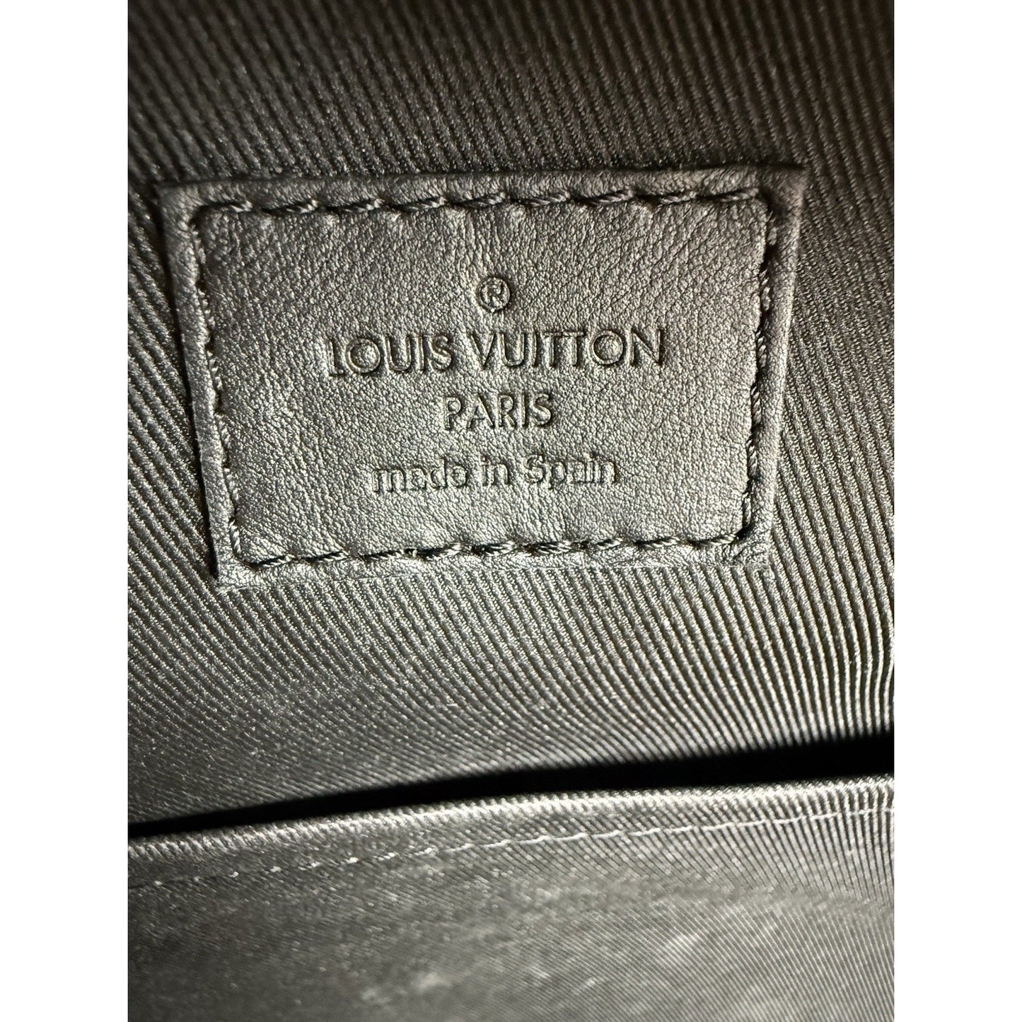 Louis Vuitton Shadow Monogram Racer Backpack Black Leather B-7