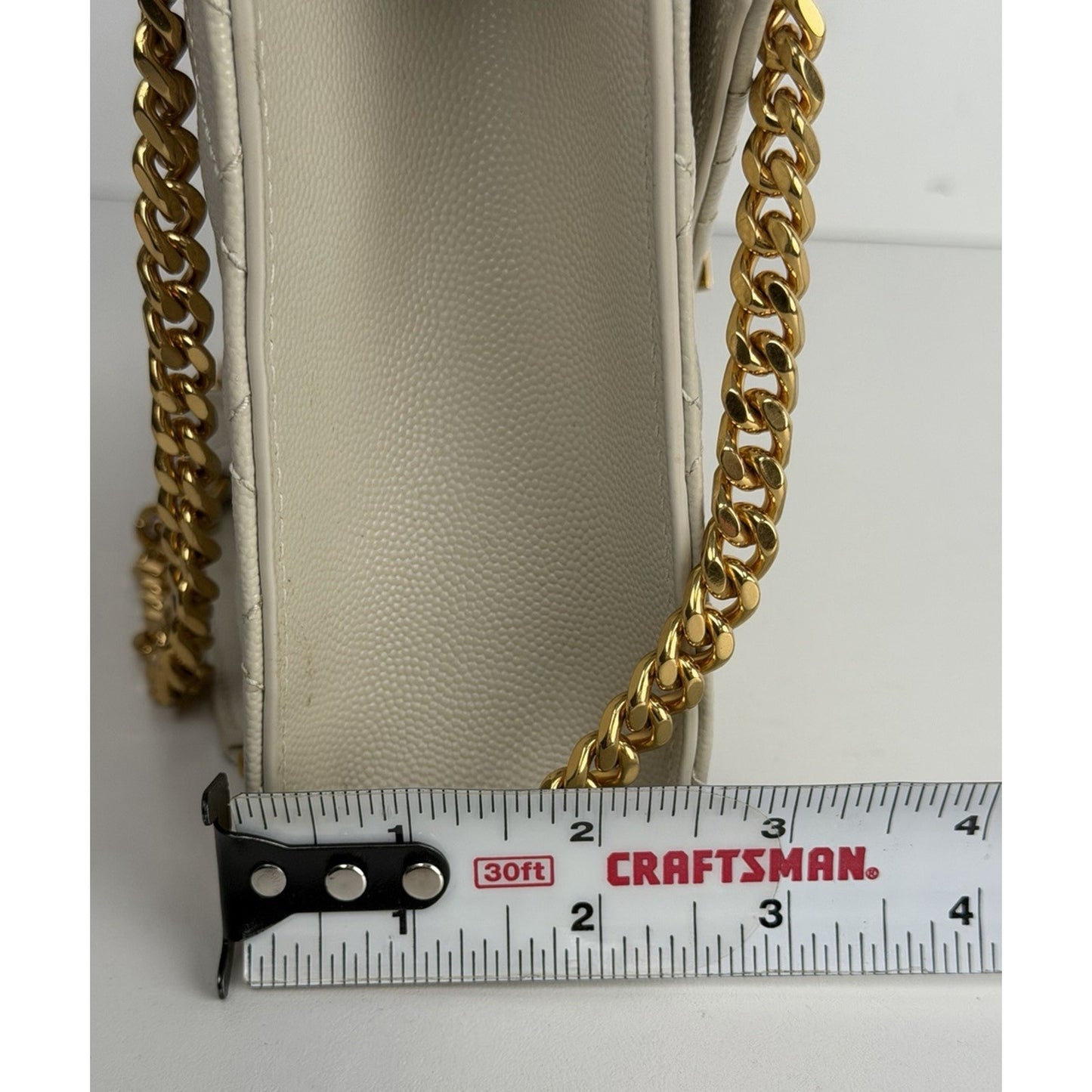 Saint Laurent Matelasse Grain De Poudre Envelope Bag Medium Chevron Quilting E2