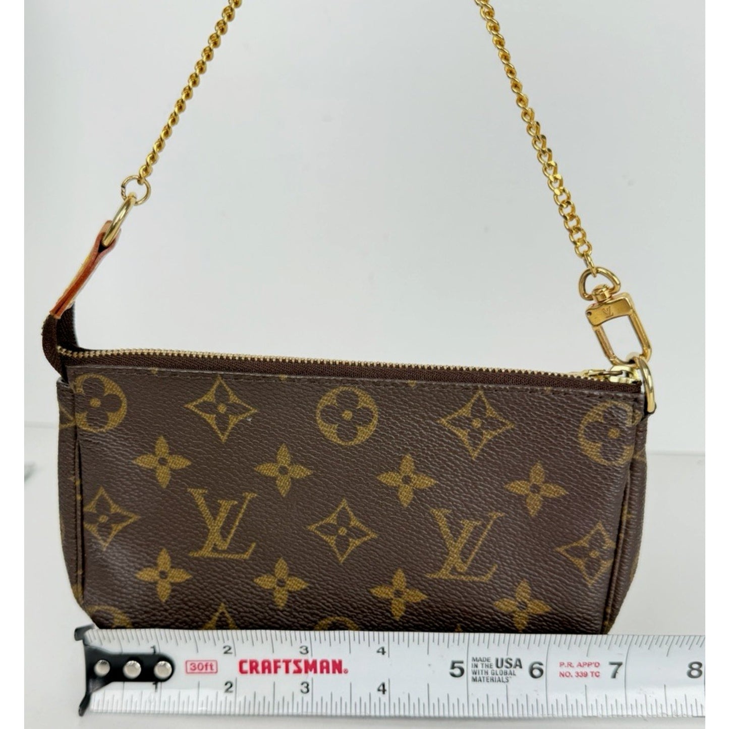 Louis Vuitton Mini Pochette Accessoires Bag in Coated Canvas Vintage 2004 S-05