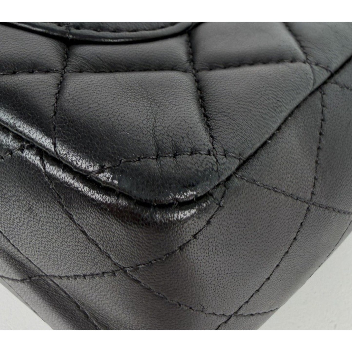 Chanel Mini Rectangular Flap Bag in Black Quilted Lambskin 2019 D-2