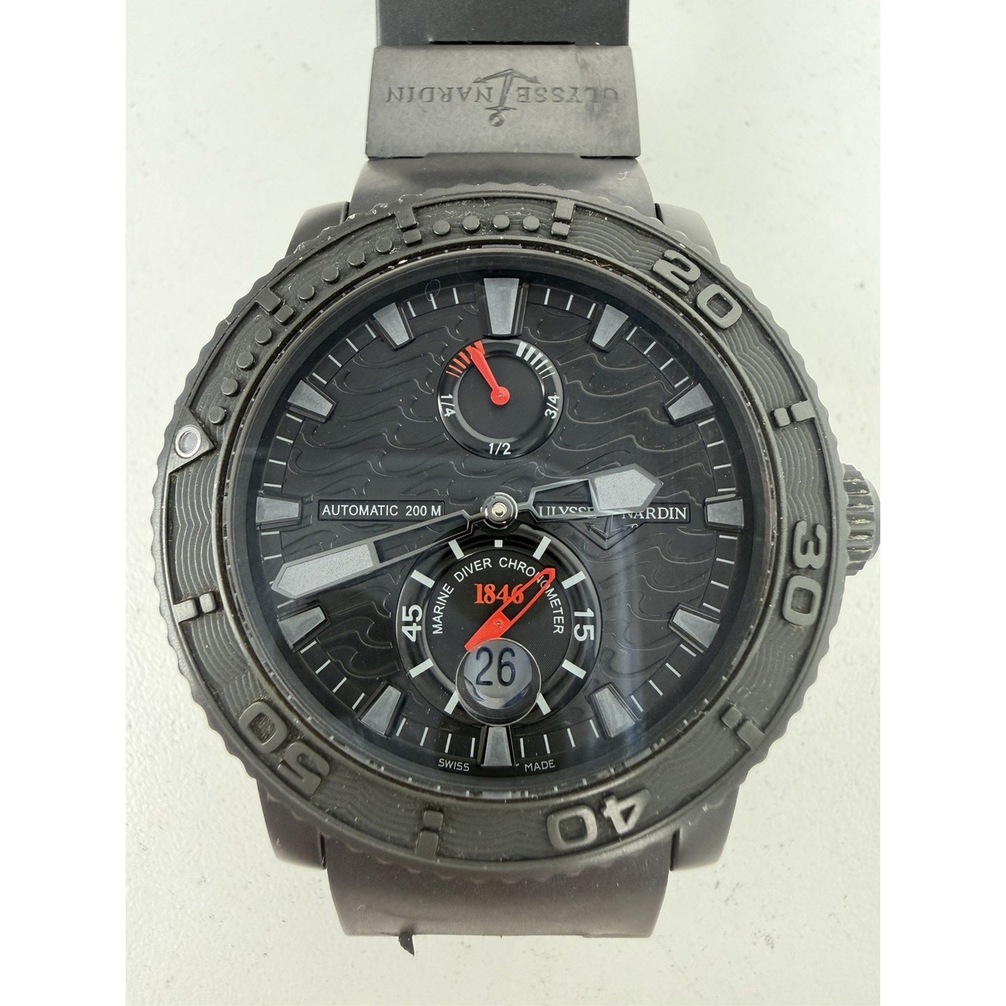 Ulysse Nardin Maxi Marine Diver Black Ocean 263-38 Black Band 43mm