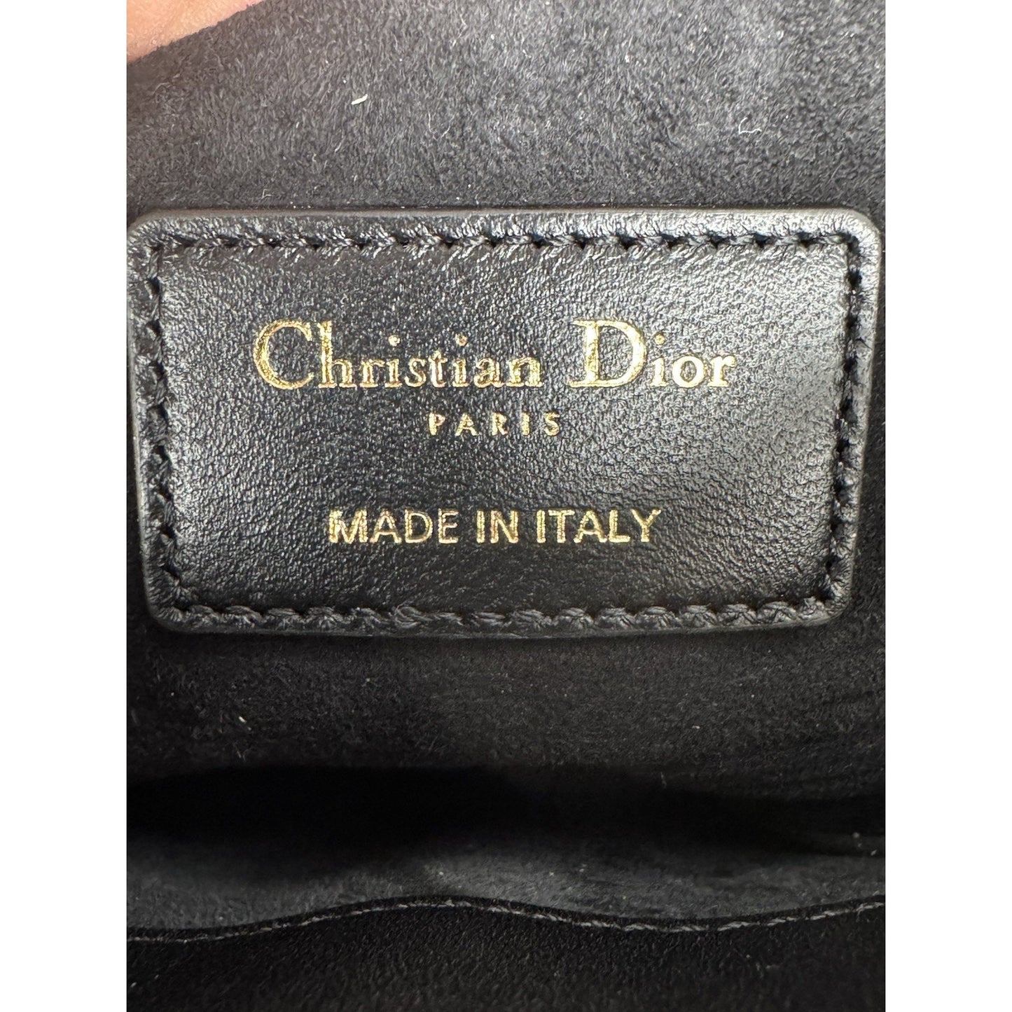 Dior Medium Lady D-Joy Black Quilted Leather Shoulder Bag D-1