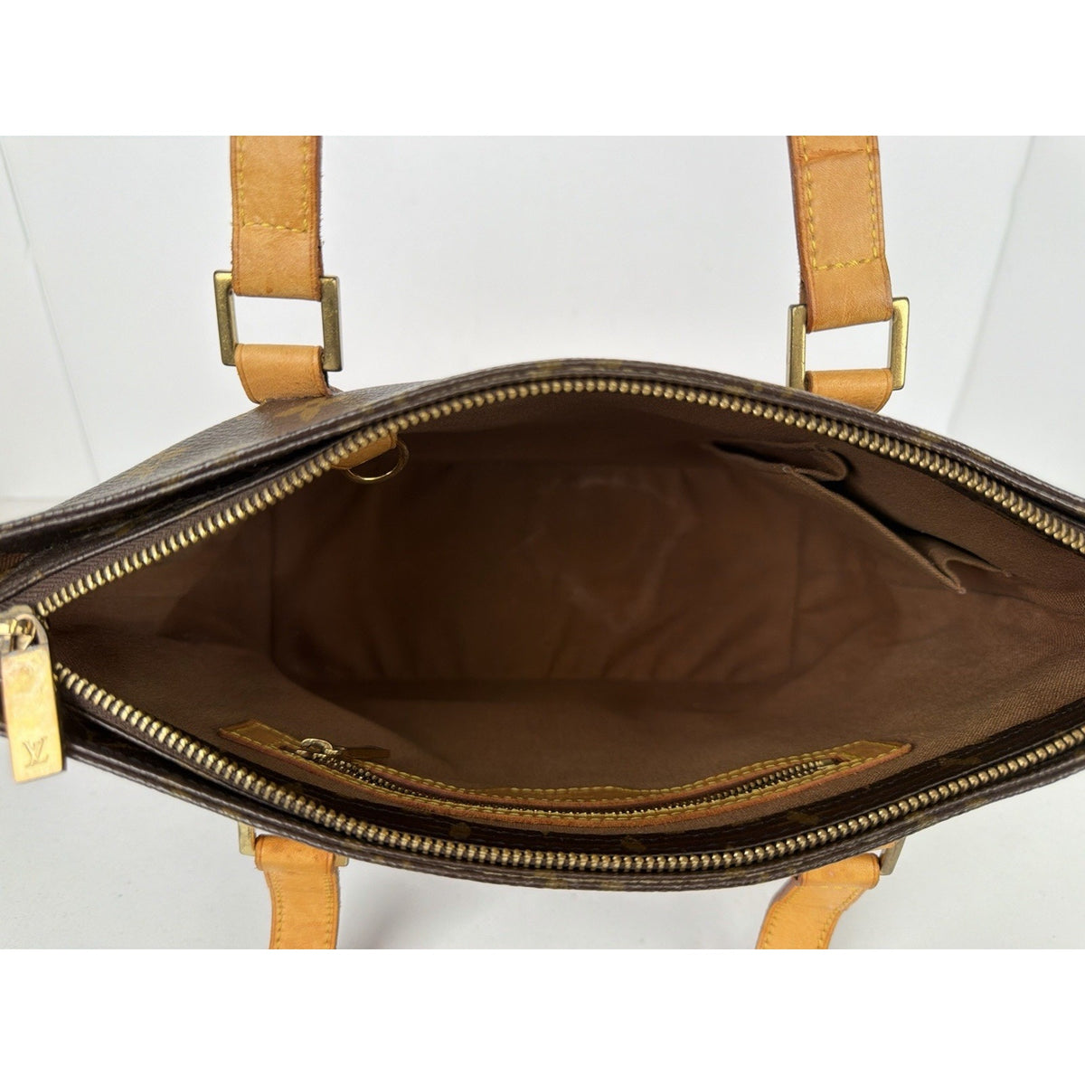 Louis Vuitton Cabas Piano Tote Bag in Brown LV Monogram Coated Canvas 2005 S09