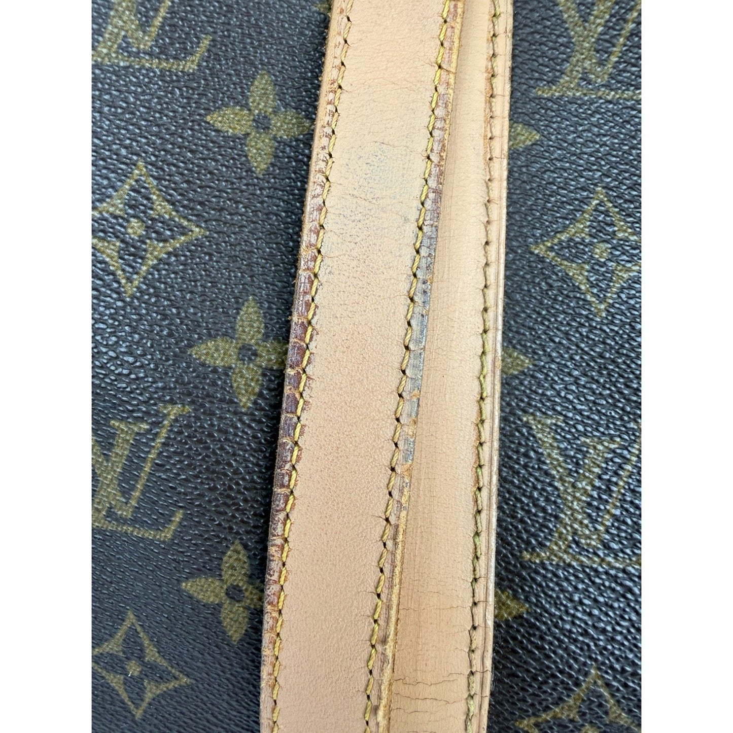 Louis Vuitton Monogram Sac Flanerie Bag Vintage Brown LV Monogram Canvas 1995 S