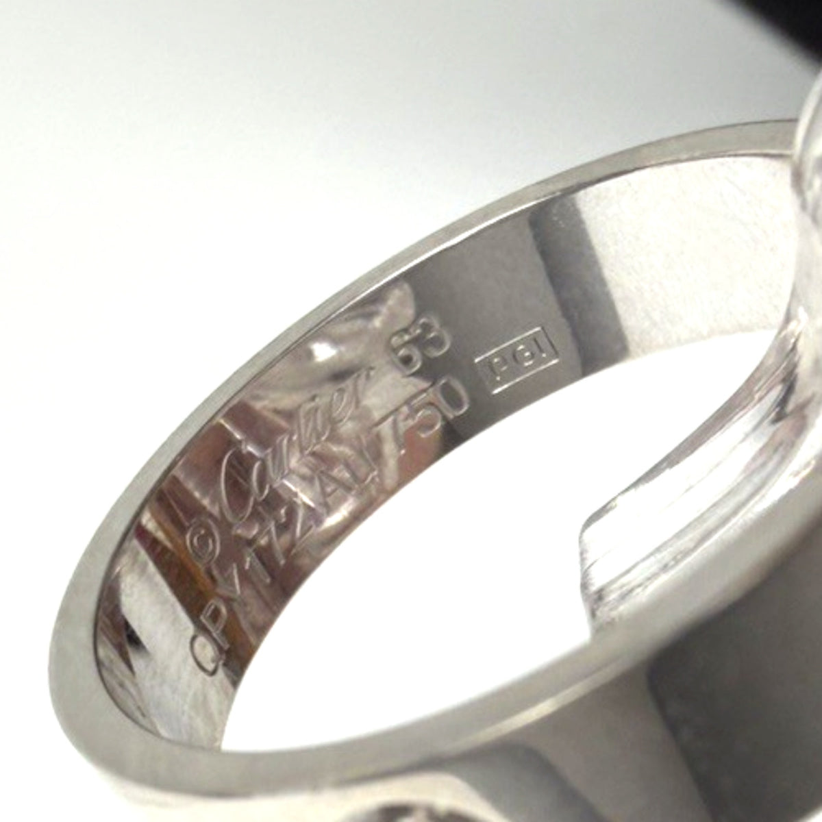 Cartier LOVE Classic Ring in 18K White Gold Size 10.5 (63)