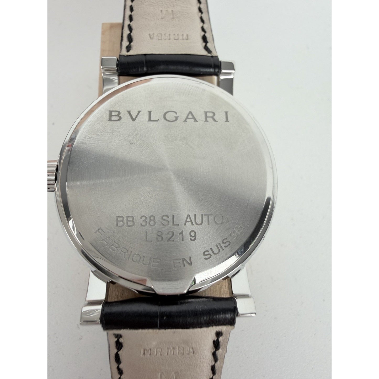 Bulgari Bvlgari BB38SL Stainless Steel Watch and White Dial