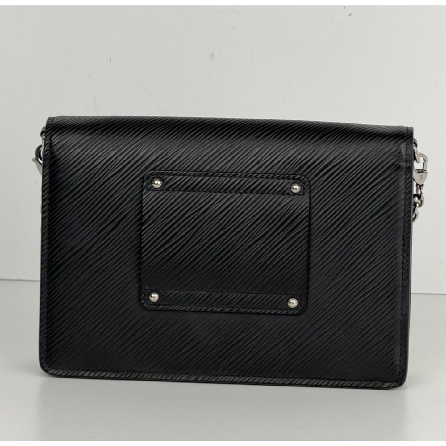Louis Vuitton Twist Belt Wallet Bag on Chain Black Textured Epi Leather NFC S11