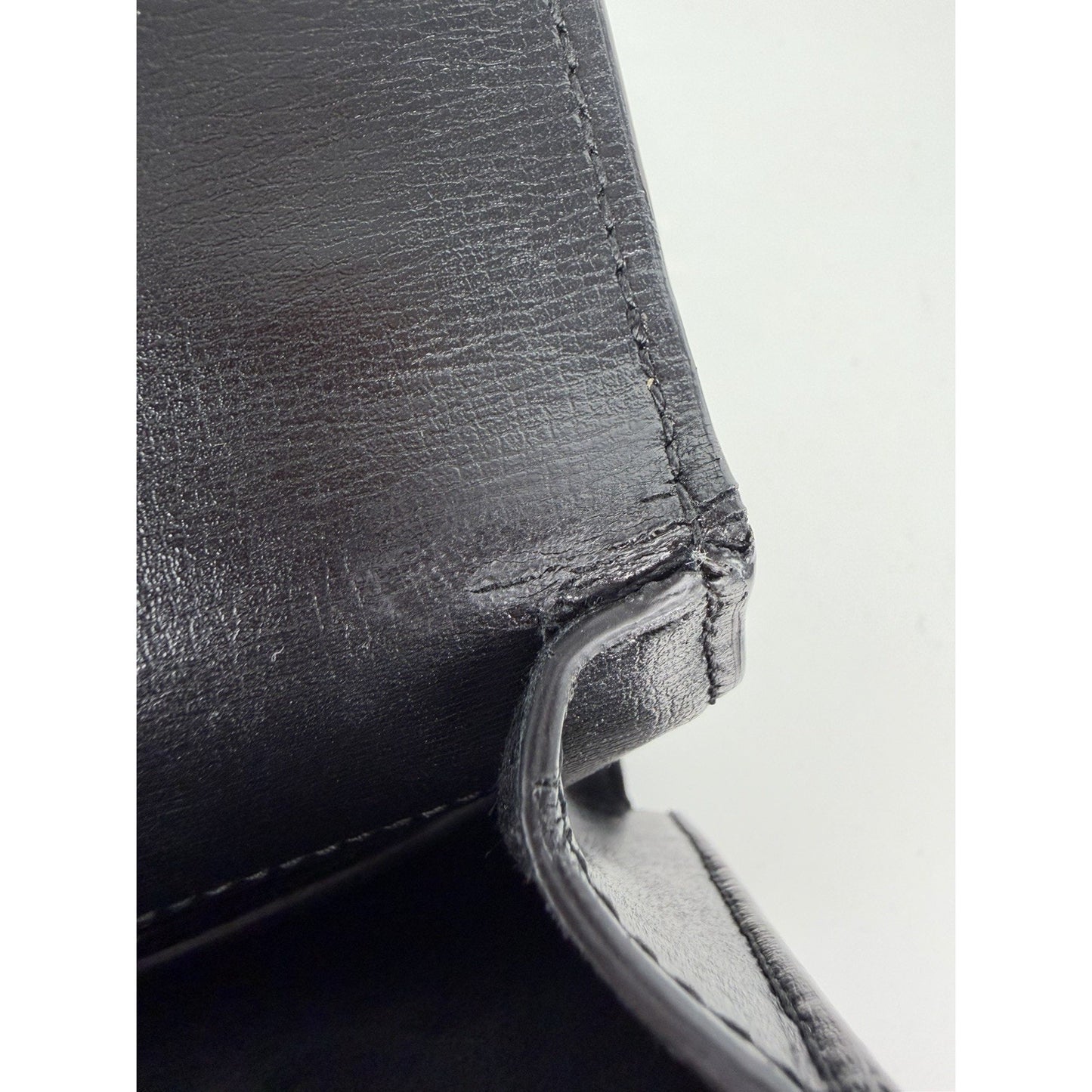 Saint Laurent Sunset Chain Crossbody Bag Medium in Black Leather with SH S11