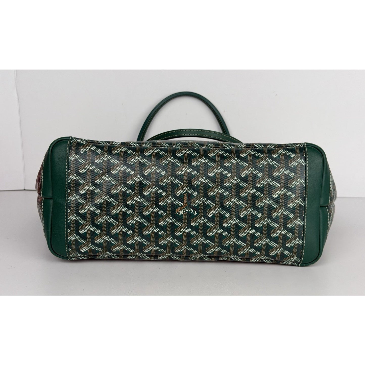 Goyard Saint Louis Medium Tote Green Goyardine Canvas B-2