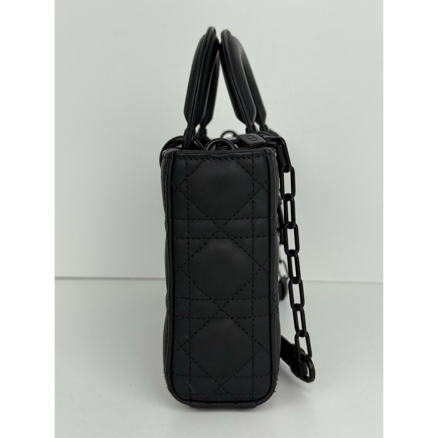 DIOR Medium Lady D-Joy Matte Black Shoulder Bag