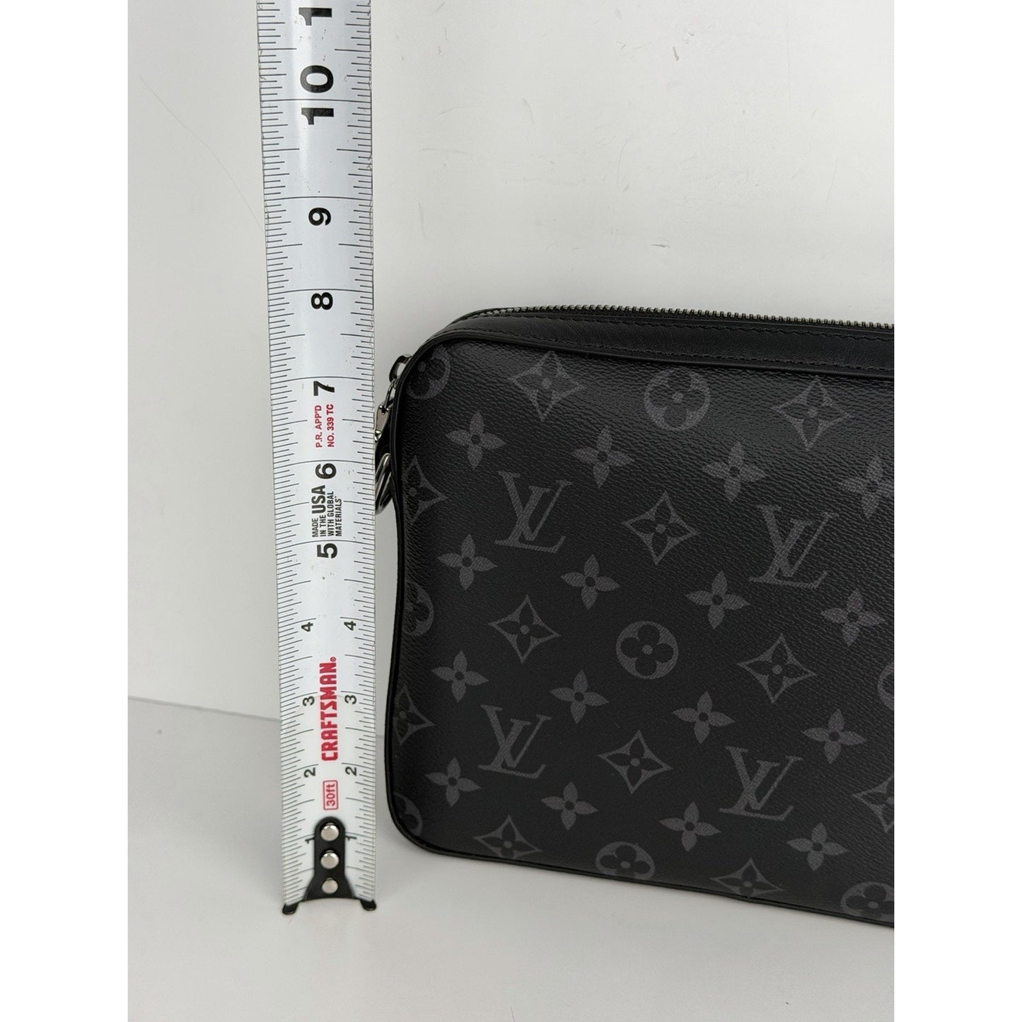Louis Vuitton Monogram Eclipse Trio Messenger Bag in Black Coated Canvas NFC S