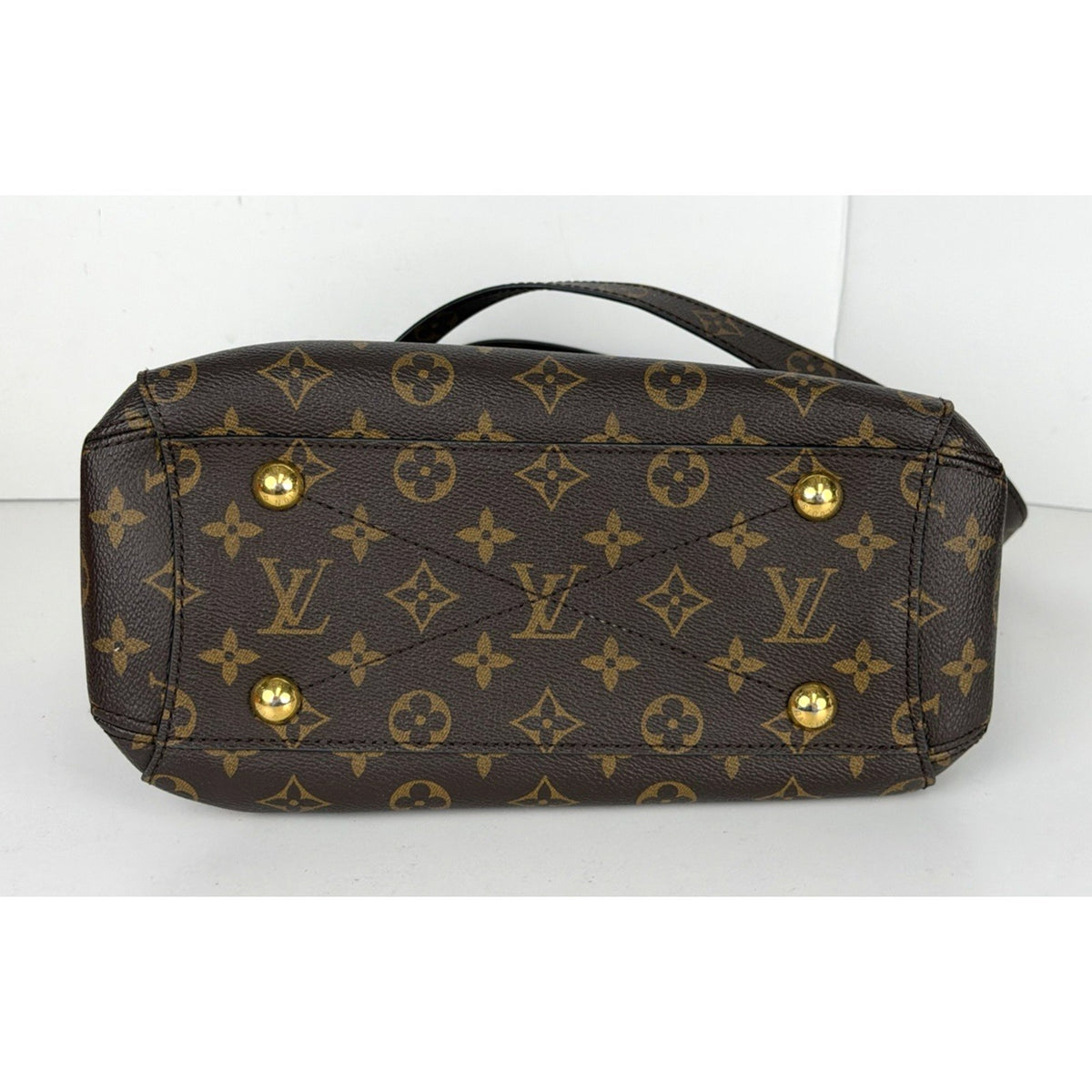 Louis Vuitton Montaigne BB Top-Handle Bag in Brown Coated Canvas 2019 S-02