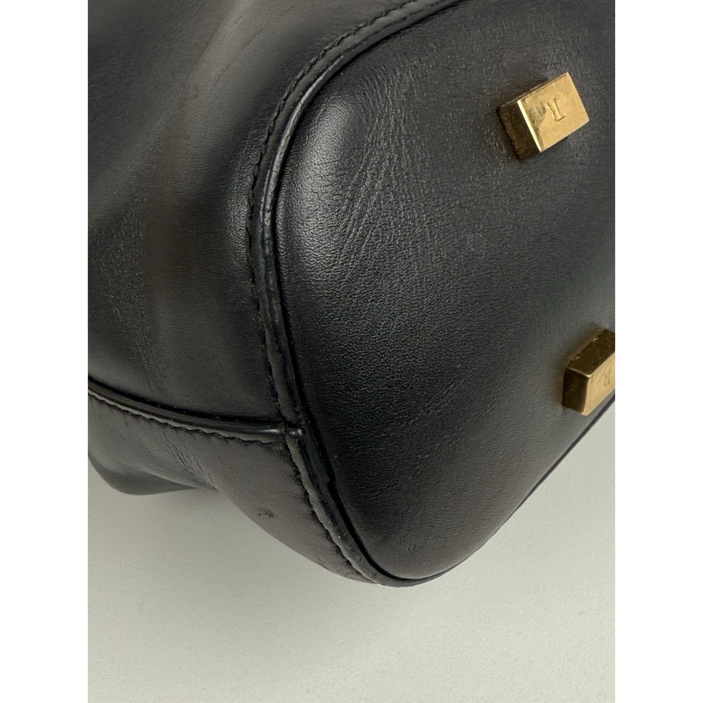 The Row Black Leather Doctor Bag