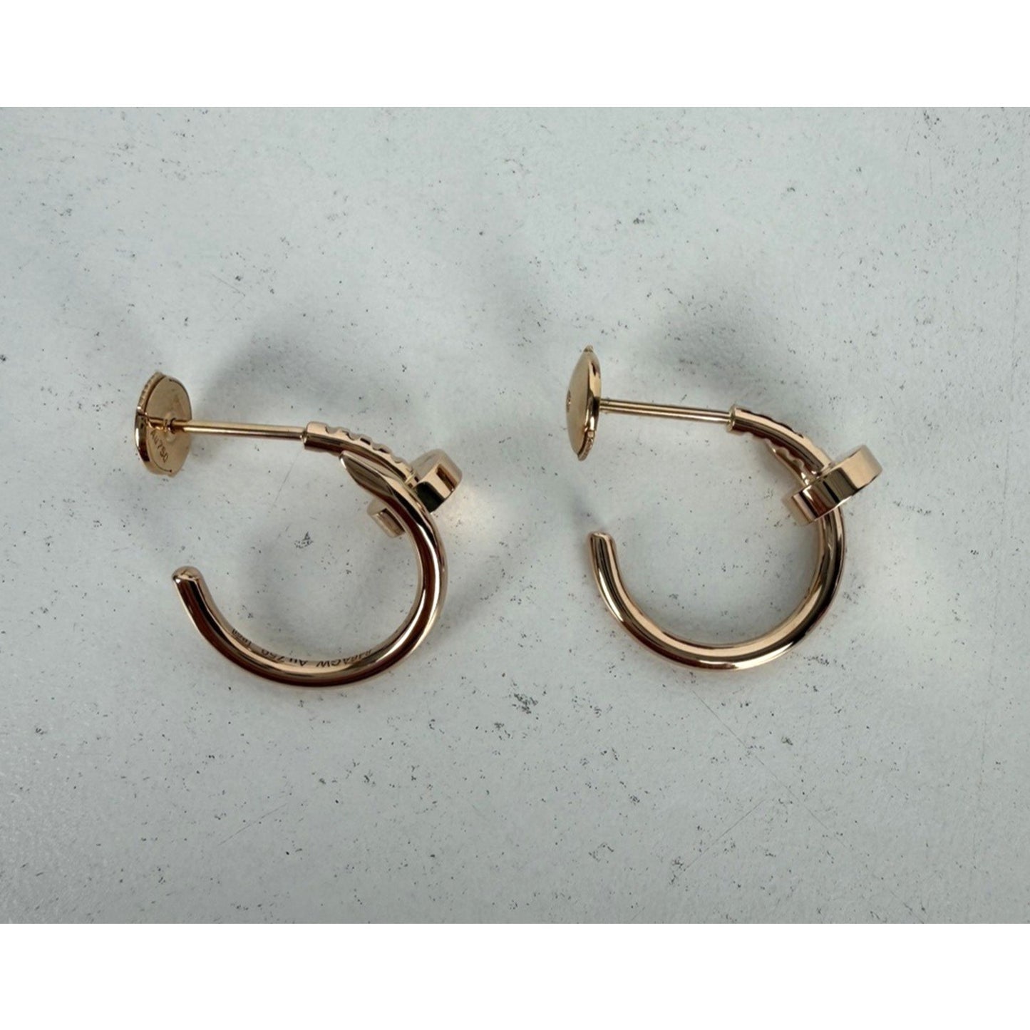Cartier Juste un Clou Hoop Earrings Small Model in 18k Rose Gold