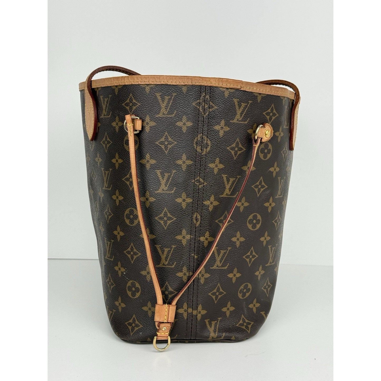 Louis Vuitton Monogram Neverfull MM Tote Bag Brown Canvas