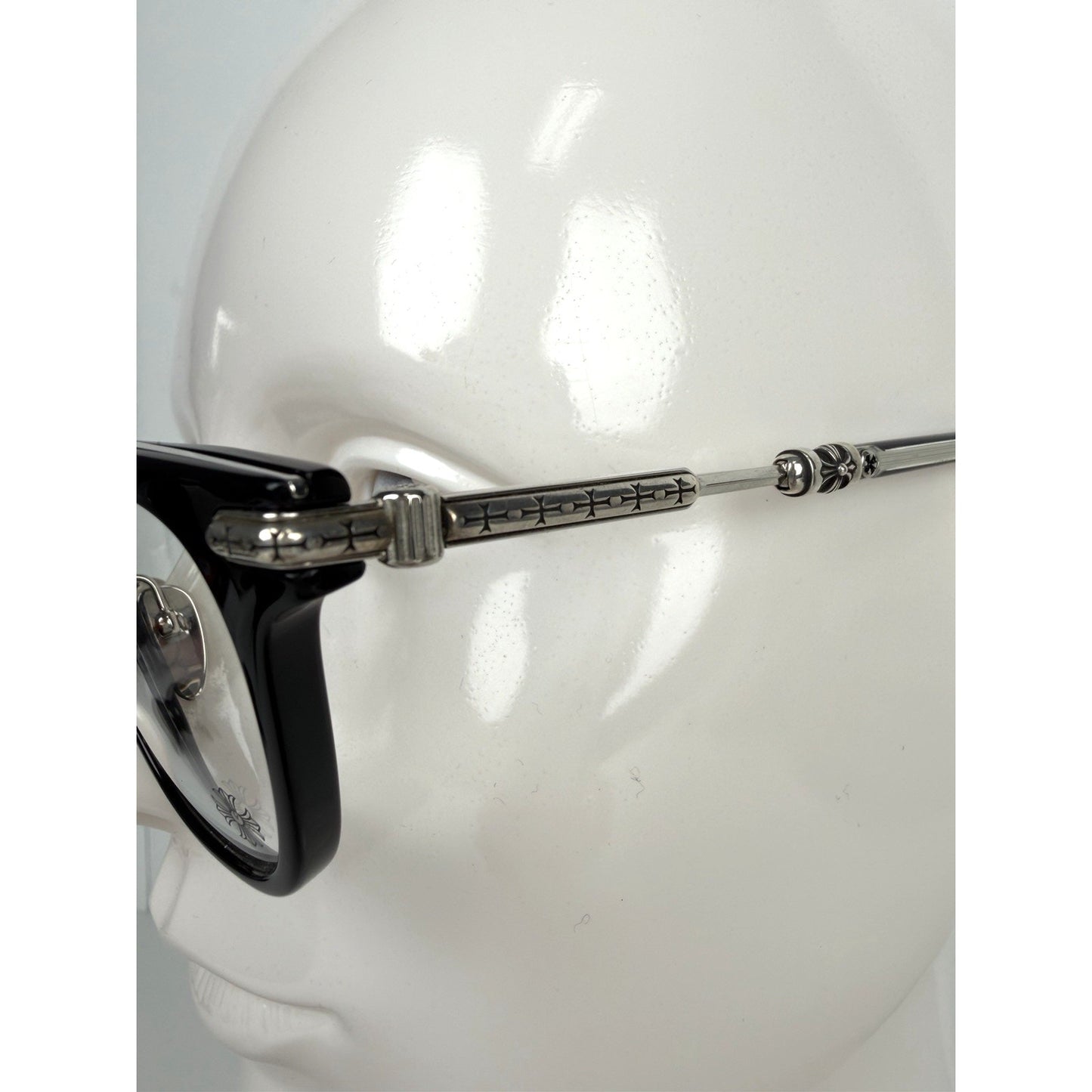 Chrome Hearts Tycoxagain Eyeglasses 51 in Black with Clear Lenses