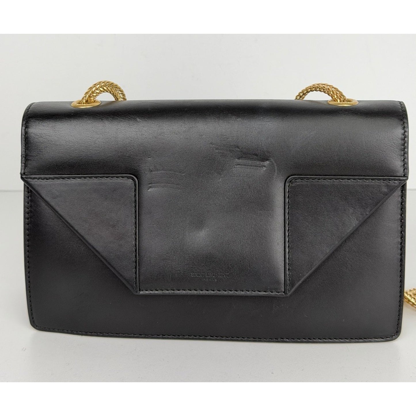 Saint Laurent Betty Shoulder Bag Small in Black Leather with a Chain Strap S13