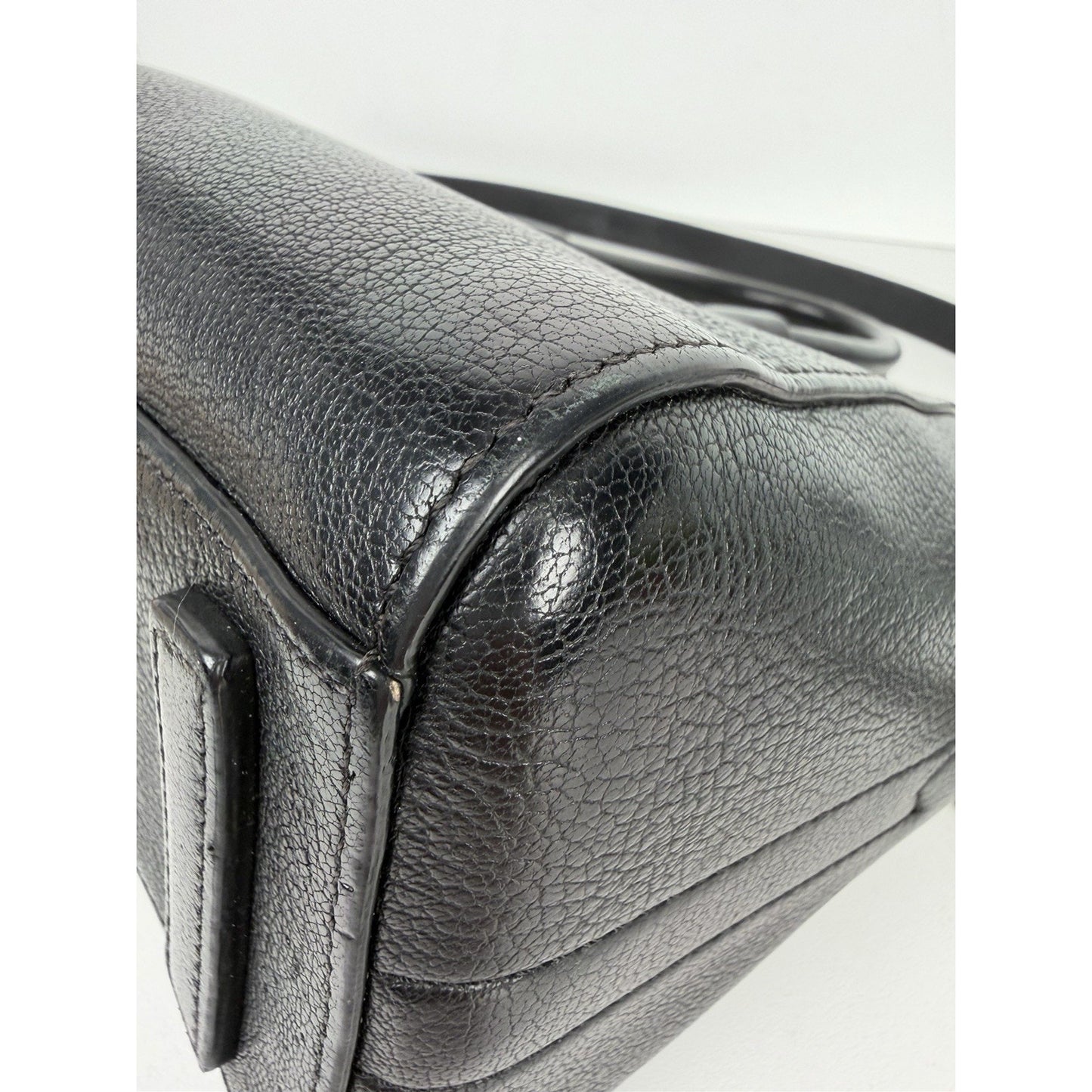 Givenchy Mini Antigona Bag in Black Grained Goatskin Leather S04