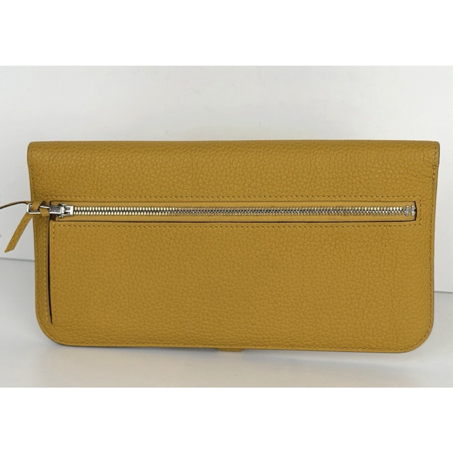 Hermes Togo Dogon Duo Wallet in Yellow Leather 2026
