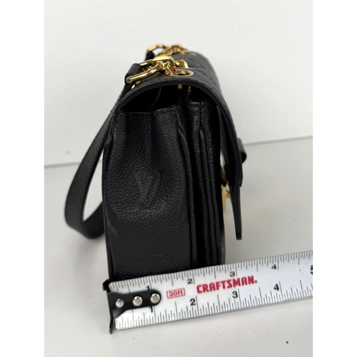 Louis Vuitton Marceau Shoulder Bag in Black LV Monogram Empreinte Leather NFC E2