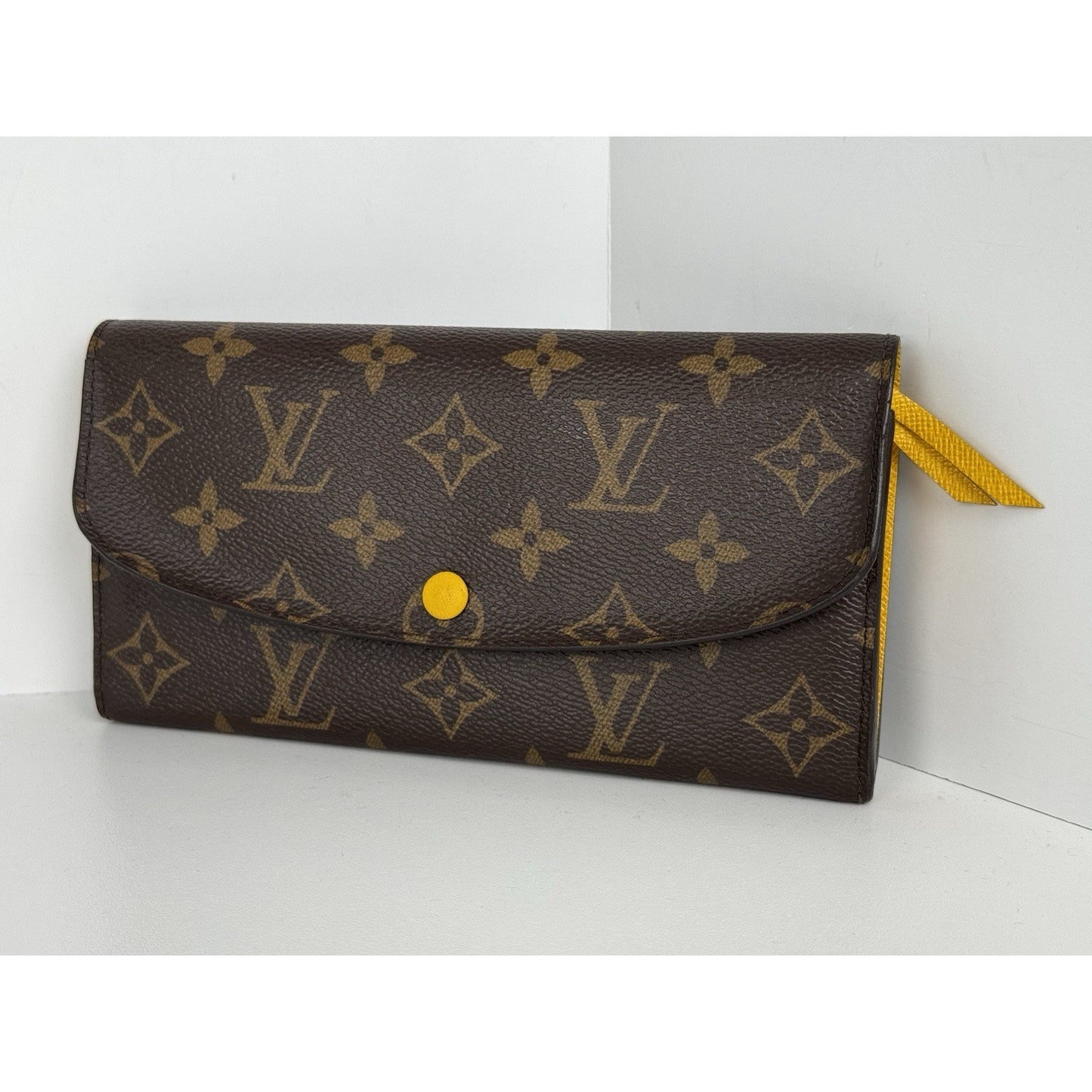 Louis Vuitton Monogram Emilie Wallet – Mimosa with Gold Hardware C-1