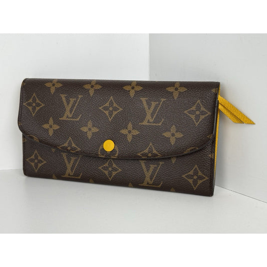 Louis Vuitton Monogram Emilie Wallet – Mimosa with Gold Hardware C-1