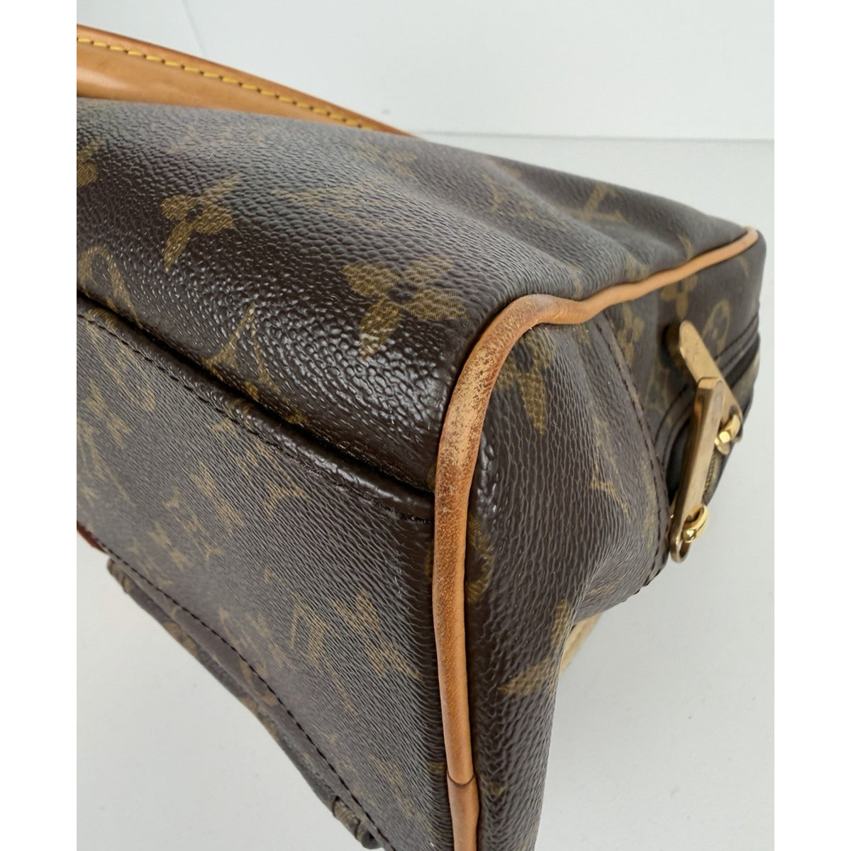 Louis Vuitton Vintage Manhattan Bag GM in Brown Monogram Coated Canvas 2005 S