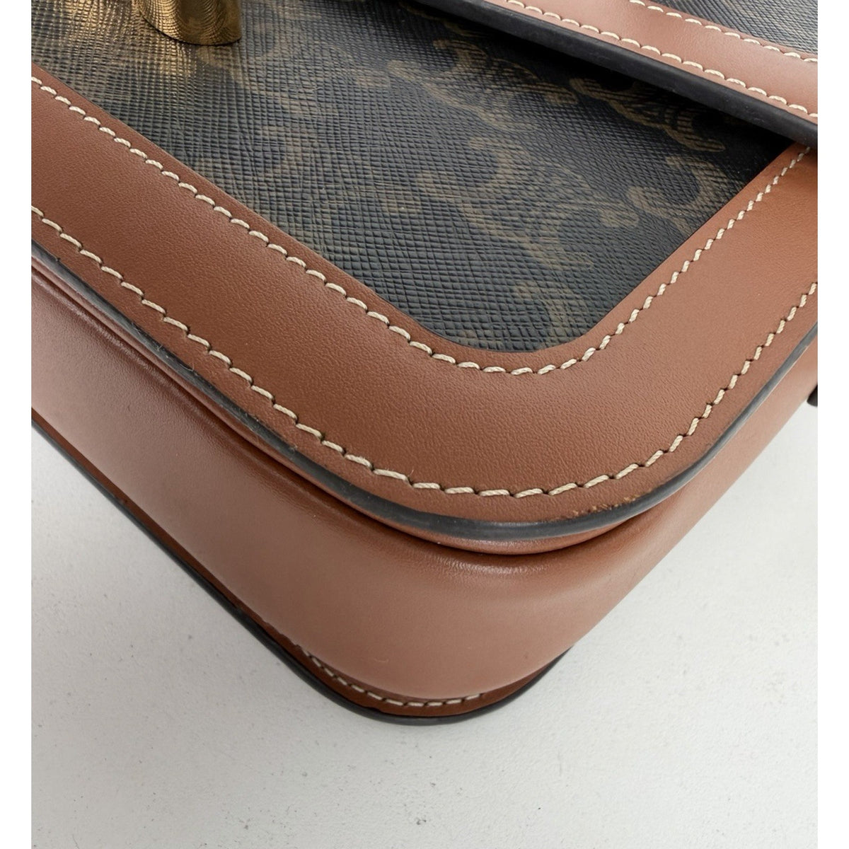 Celine Classique Triomphe Shoulder Bag Medium in Brown Monogram Coated Canvas C1