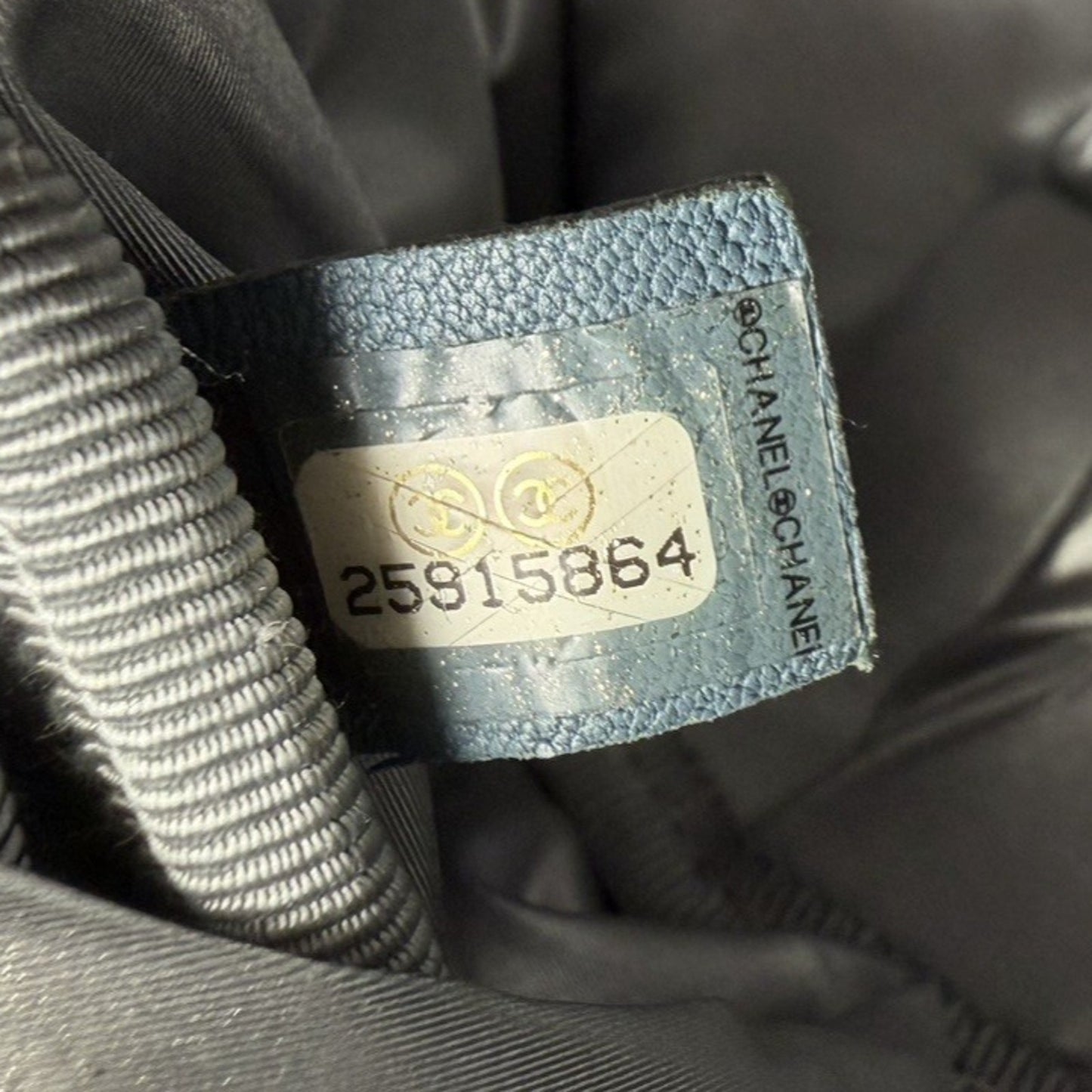 Chanel Doudoune Puffer Backpack in Blue Ombre Logo Embossed Nylon 2018 B-6