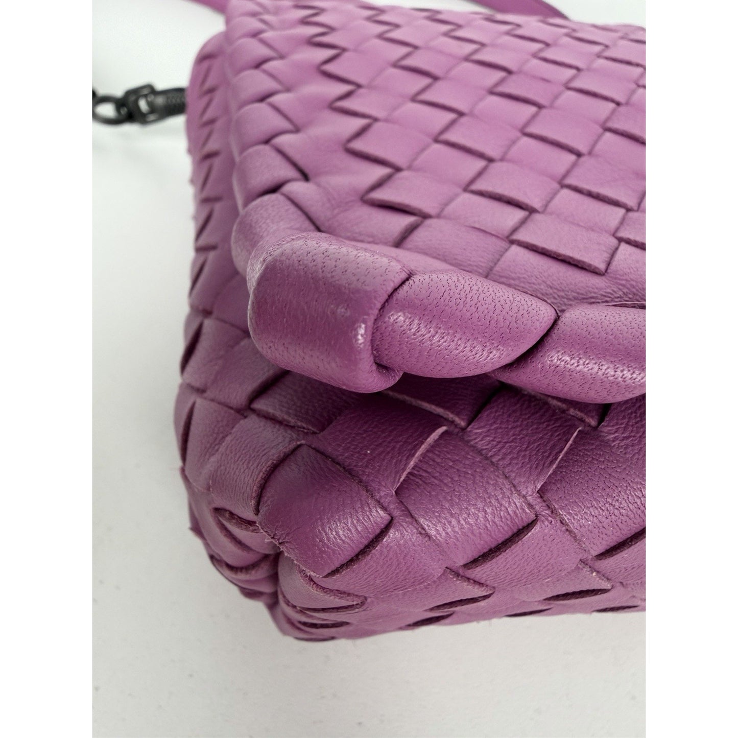 Bottega Veneta Intrecciato Dahila Clutch Crossbody Woven Nappa Leather S32