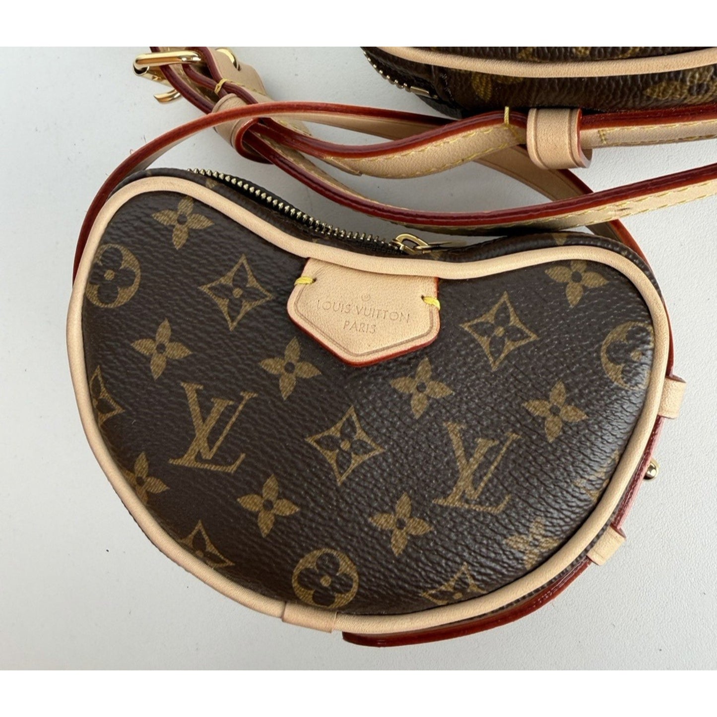 Louis Vuitton Croissant MM Bag in Brown LV Monogram Coated Canvas NFC B-5