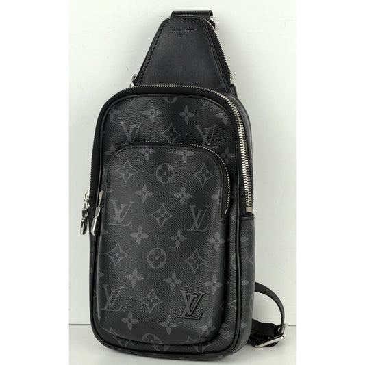 Louis Vuitton Avenue Slingbag PM in Black Monogram Eclipse Coated Canvas NFC E5