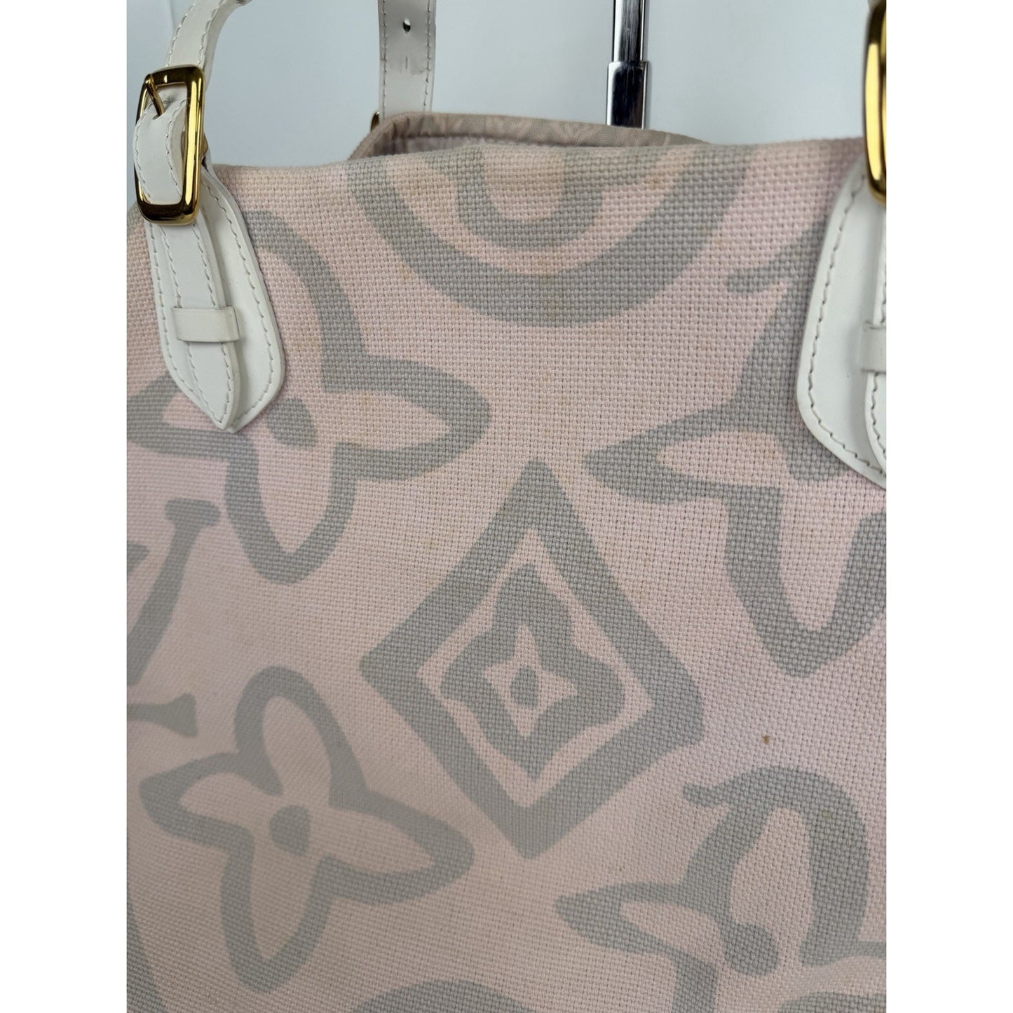 Louis Vuitton Limited Edition Tahitienne Cabas GM Bag Pink Canvas 2008 S