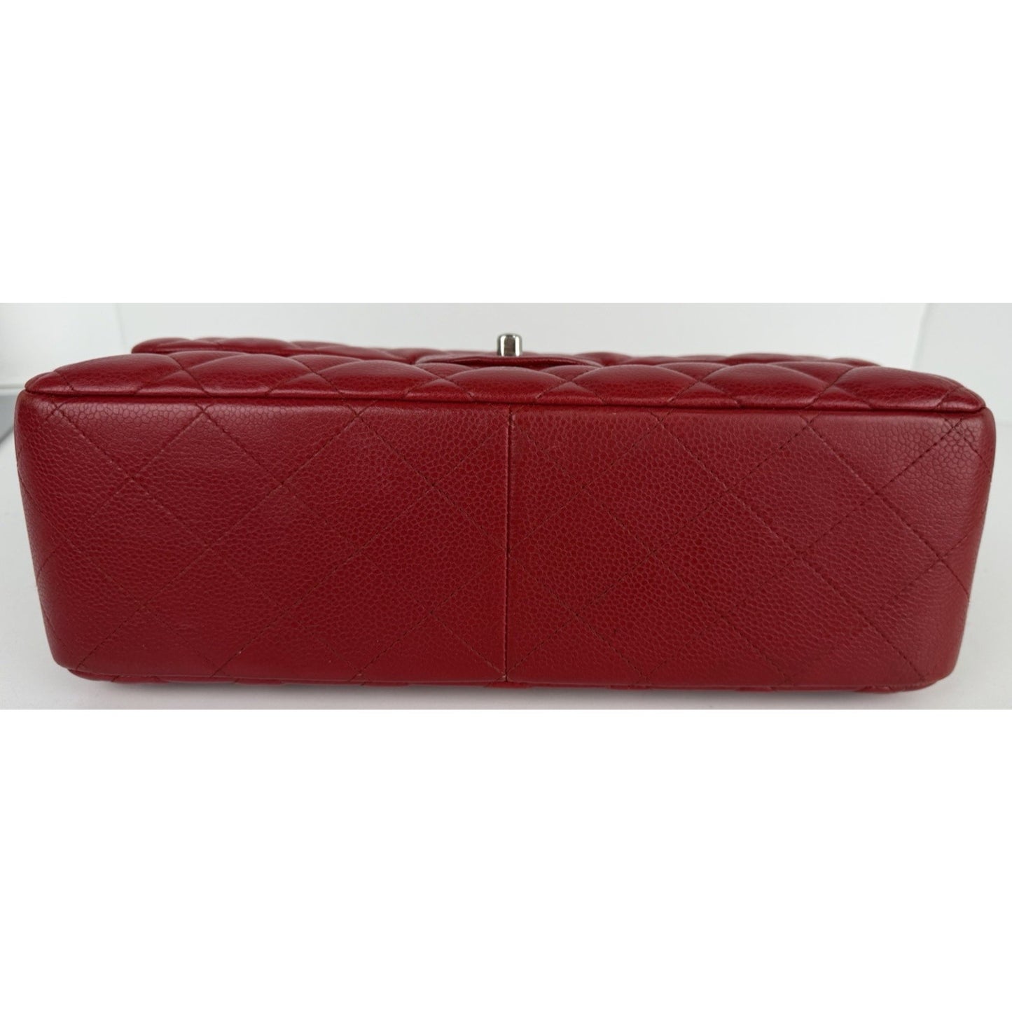 Chanel Classic Double Flap Jumbo Shoulder Bag in Red Leather 2011 D-1