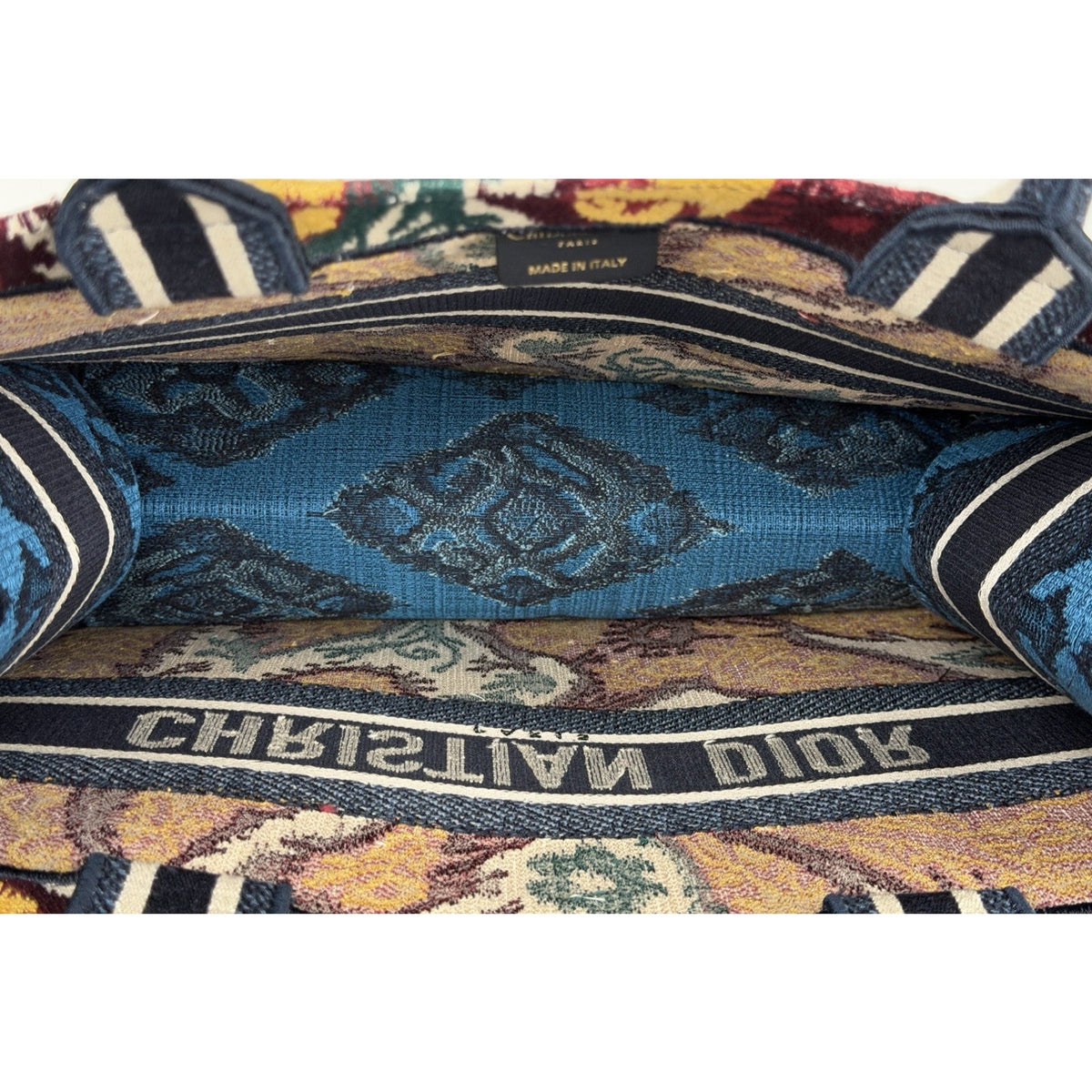Christian Dior Paisley Medium Book Tote Bag in Embroidered Floral Canvas 2021 E2