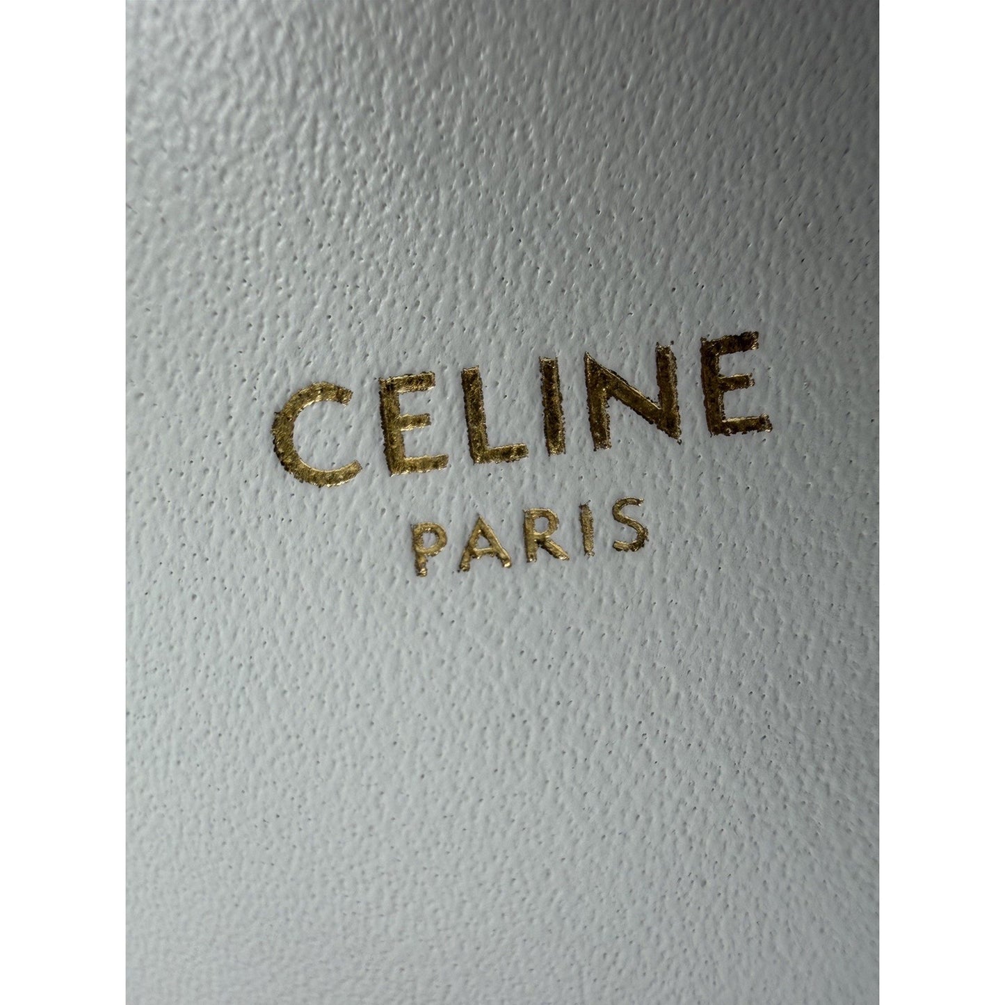 Celine Teen Triomphe Shoulder Bag in Natural Raffia White Calfskin Trim 2023 C2