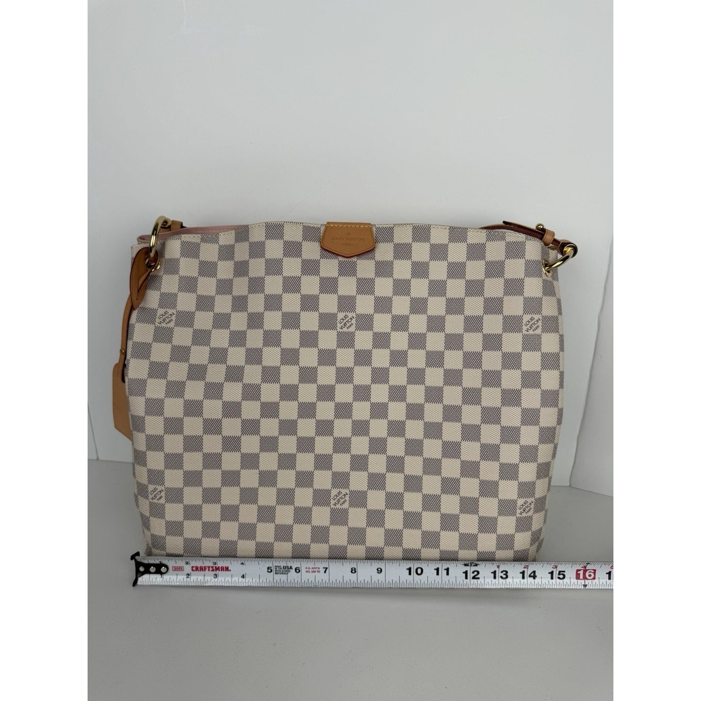 Louis Vuitton Graceful Bag MM in Damier Azur Coated Canvas B-1