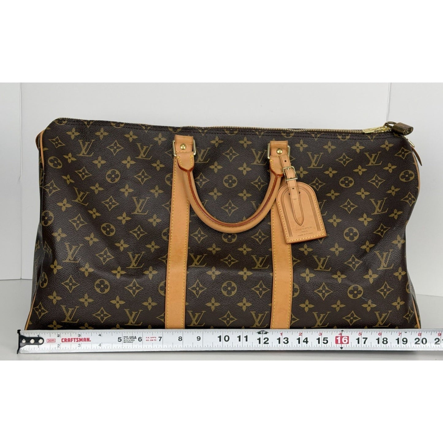 Louis Vuitton Monogram Keepall 50 Duffle Bag in Coated Canvas (2005)