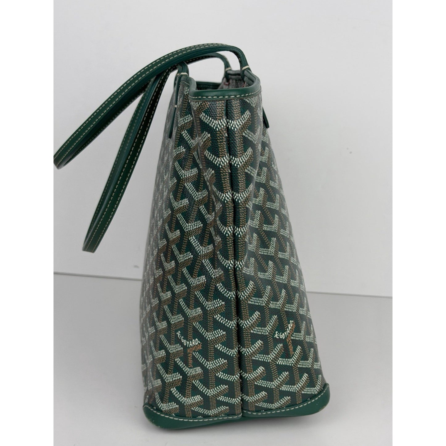 Goyard Saint Louis Medium Tote Green Goyardine Canvas B-2