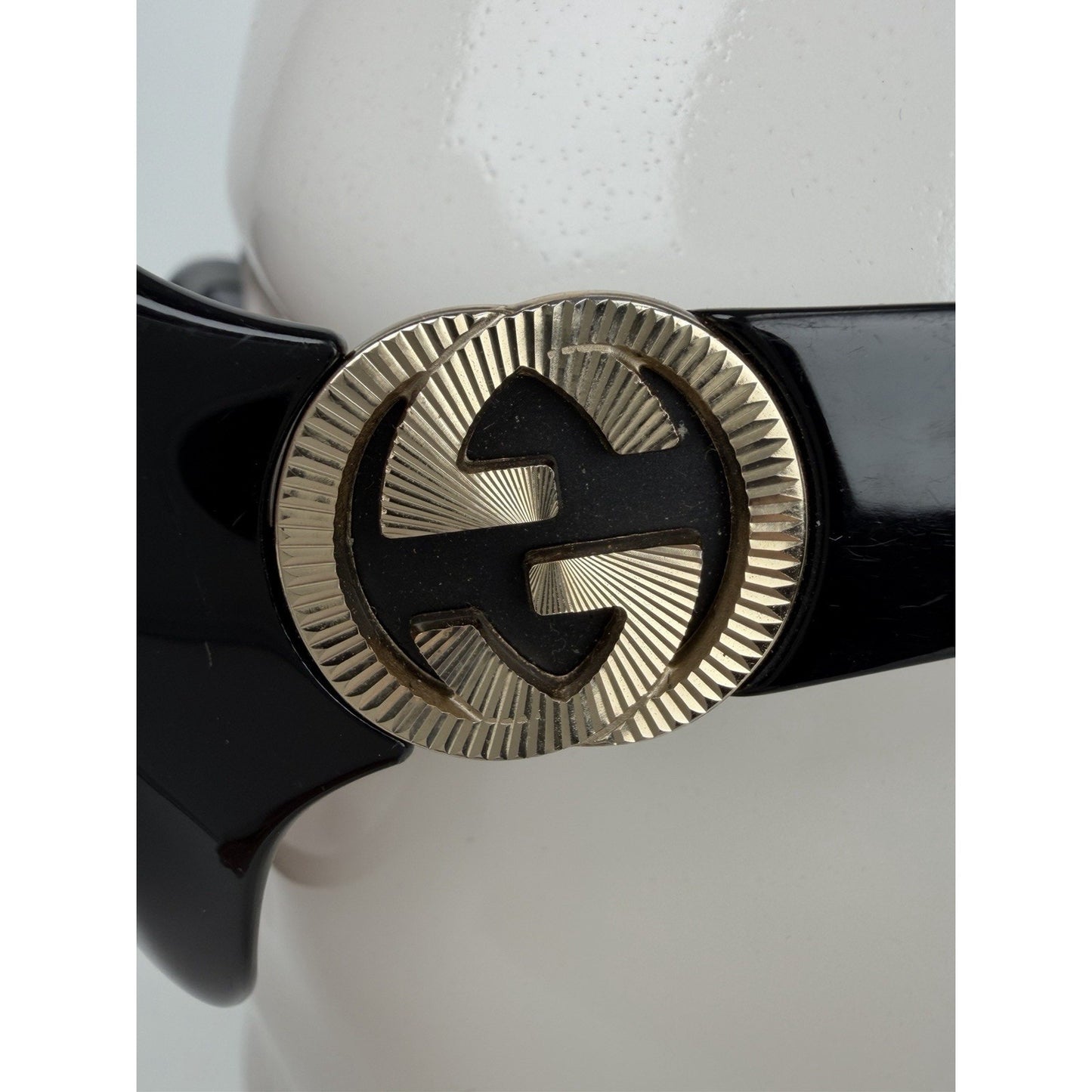 Gucci GG 3163/S Square Sunglasses in Black Glossy Acetate and Gradient Lenses