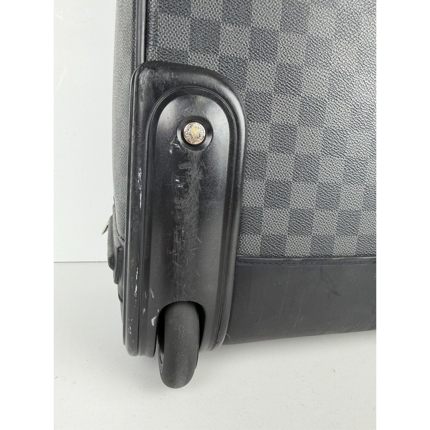 Louis Vuitton Pegase Carry-On Suitcase 55 in Damier Graphite Coated Canvas