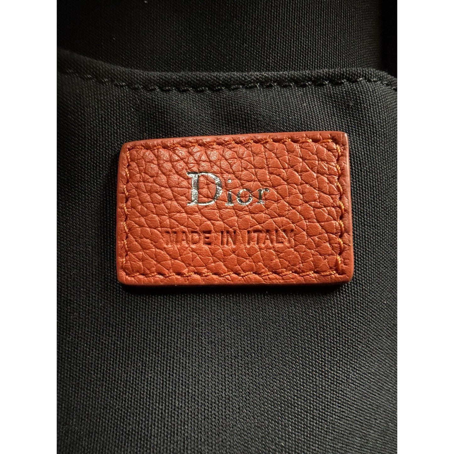 Christian Dior Atelier Backpack in Orange Leather 2018
