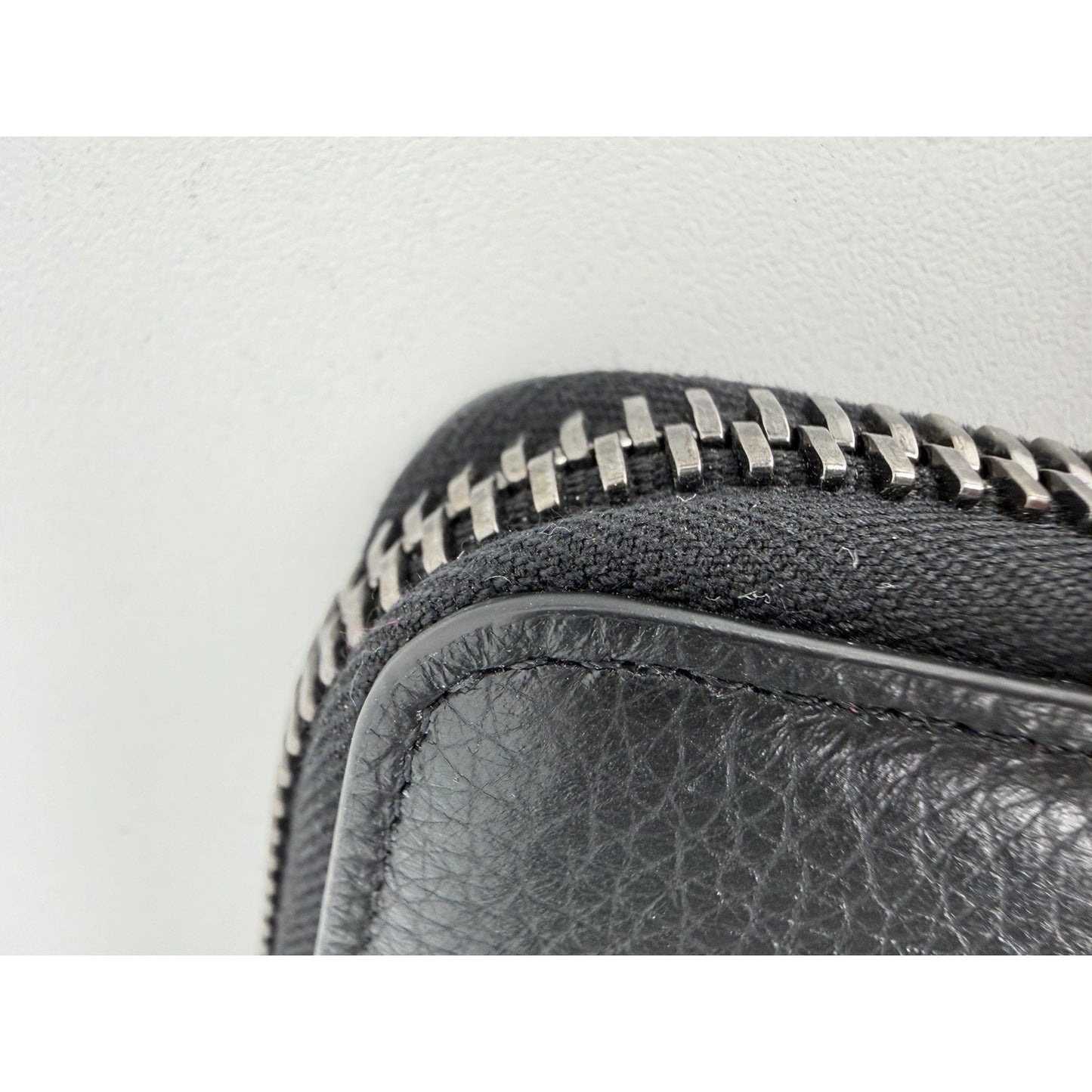 Christian Louboutin Panettone Wallet Black Leather Body & Red Monogram Canvas K3