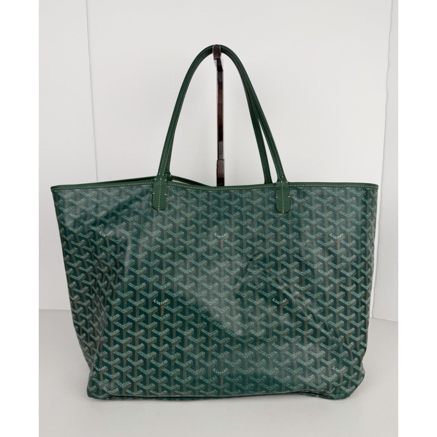 Goyard Saint Louis Tote Bag GM in Green Goyardine Coated Canvas B-4