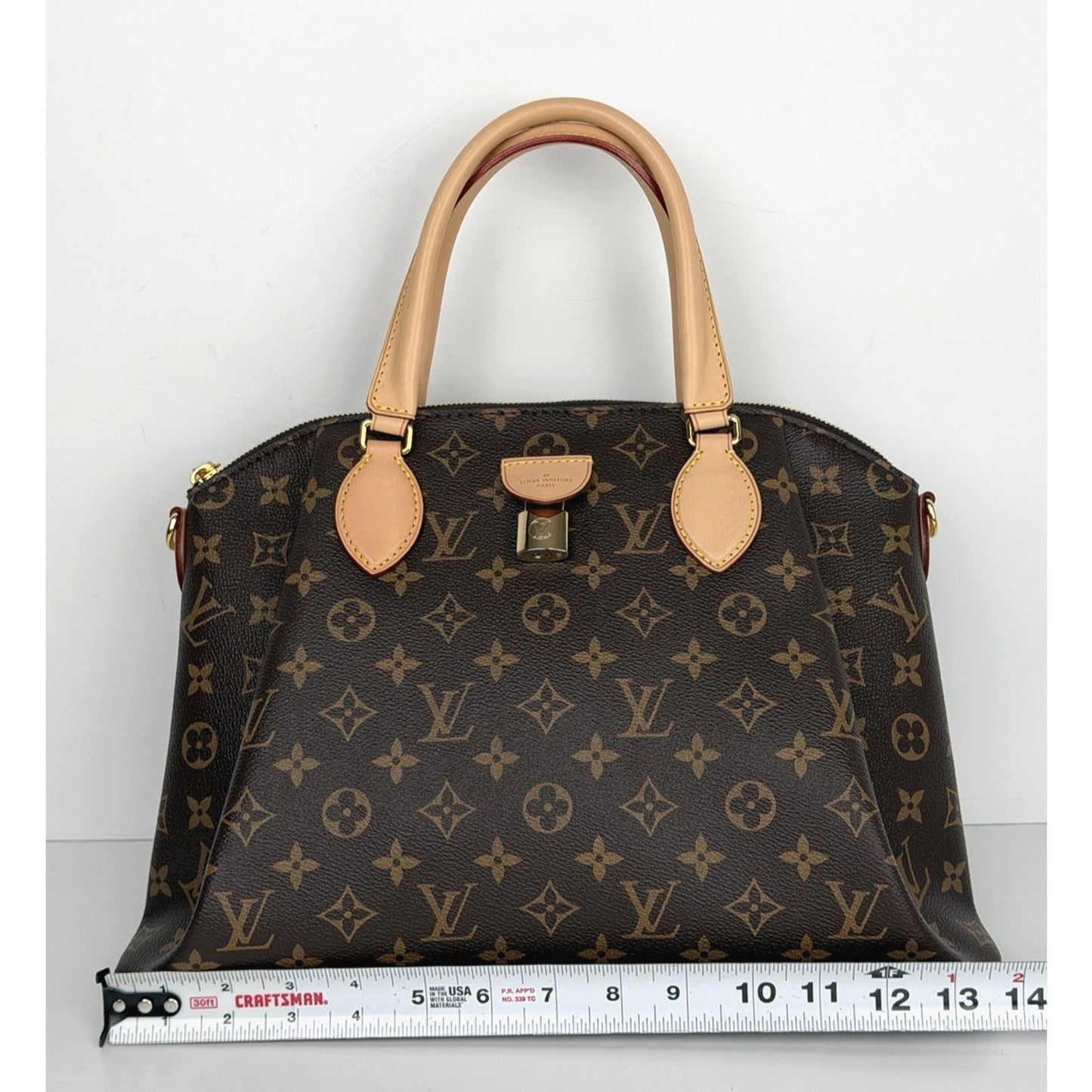 Louis Vuitton Rivoli MM Satchel Bag in Brown Monogram Coated Canvas NFC C5