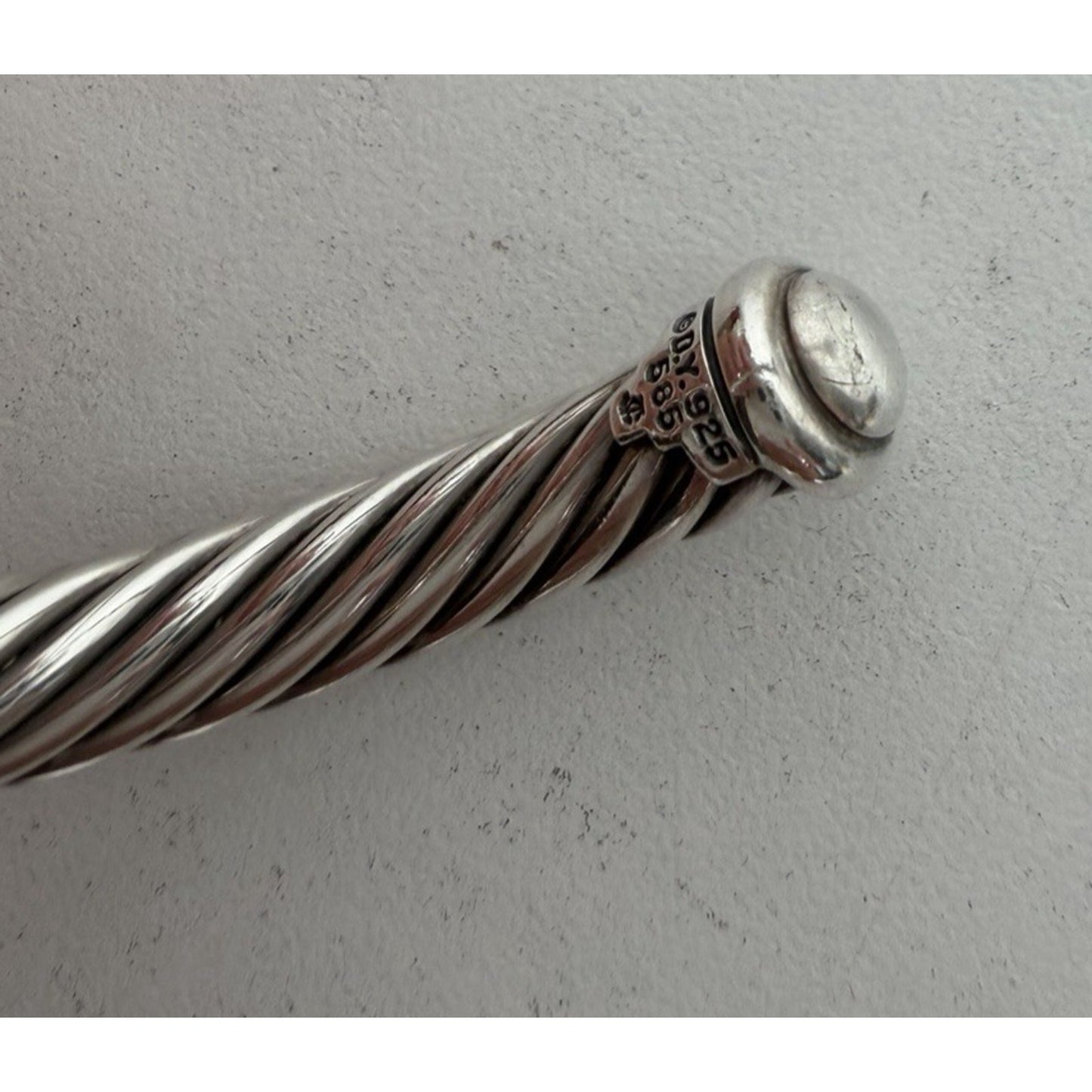 David Yurman X Classic Cable Station Bracelet 7mm in Sterling Silver & 14k Gold