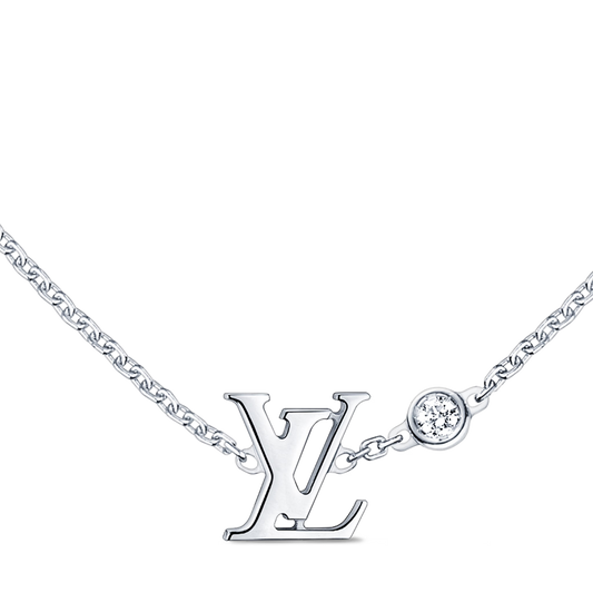Louis Vuitton Idylle Blossom Pendant Necklace 18K White Gold with Diamond
