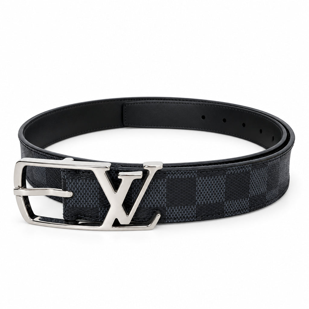 Louis Vuitton LV Initiales 40mm Belt M9213 in Damier Graphite Canvas Size 96/36