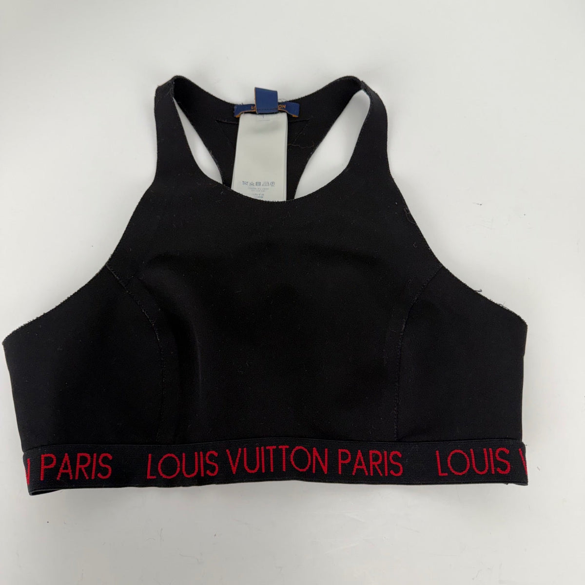 Actual Louis Vuitton black racerback crop top photo 1