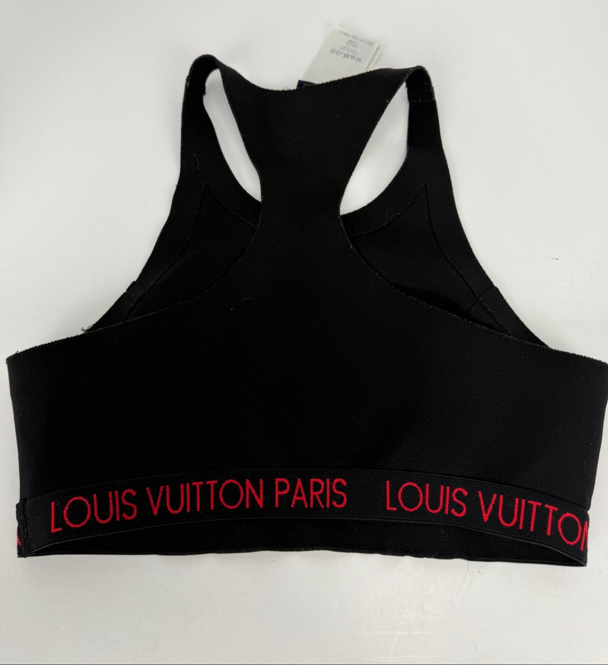 Actual Louis Vuitton black racerback crop top photo 2